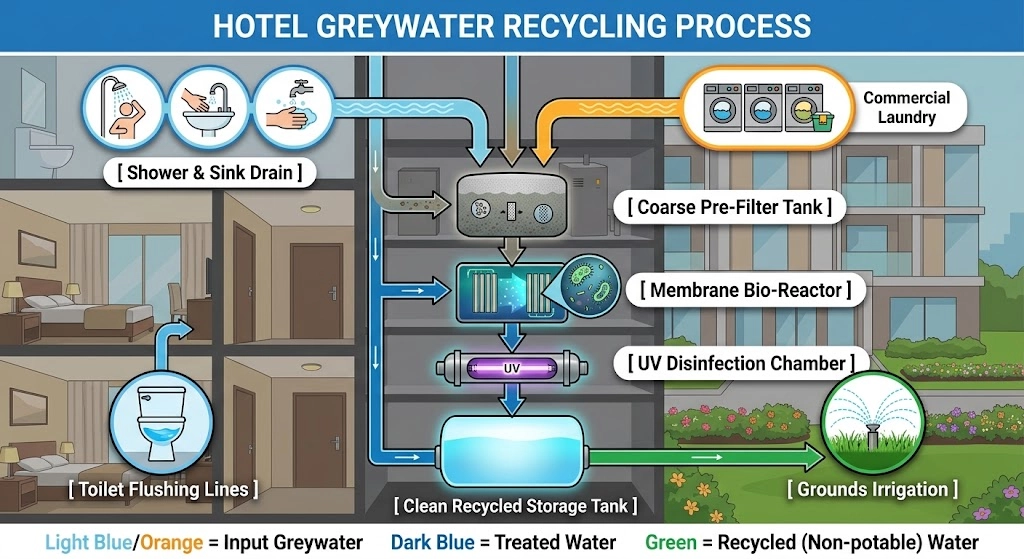 How to Stop Hidden Water Waste With a Hotel Greywater Recycling System